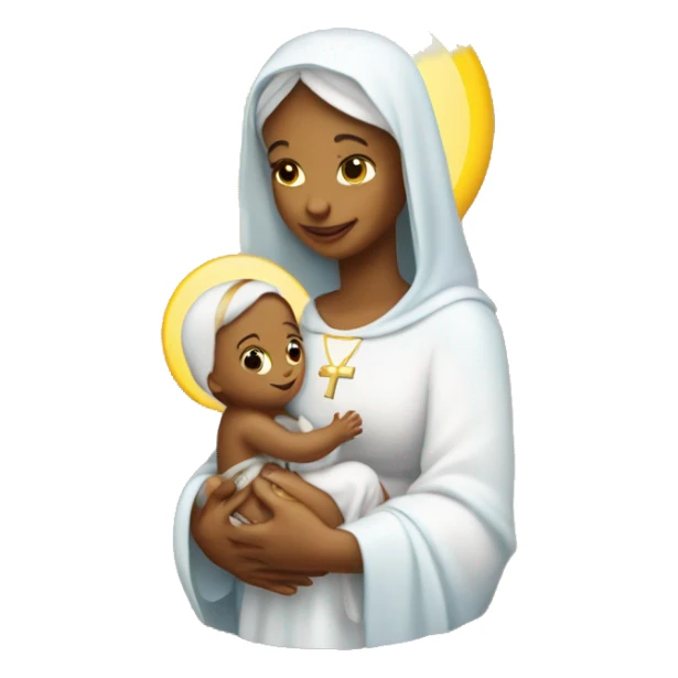holy Mary with baby Jesus sticker