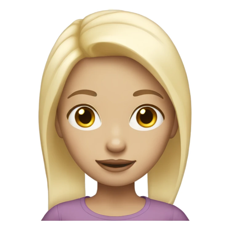 girl with white skin and blond hair  sticker