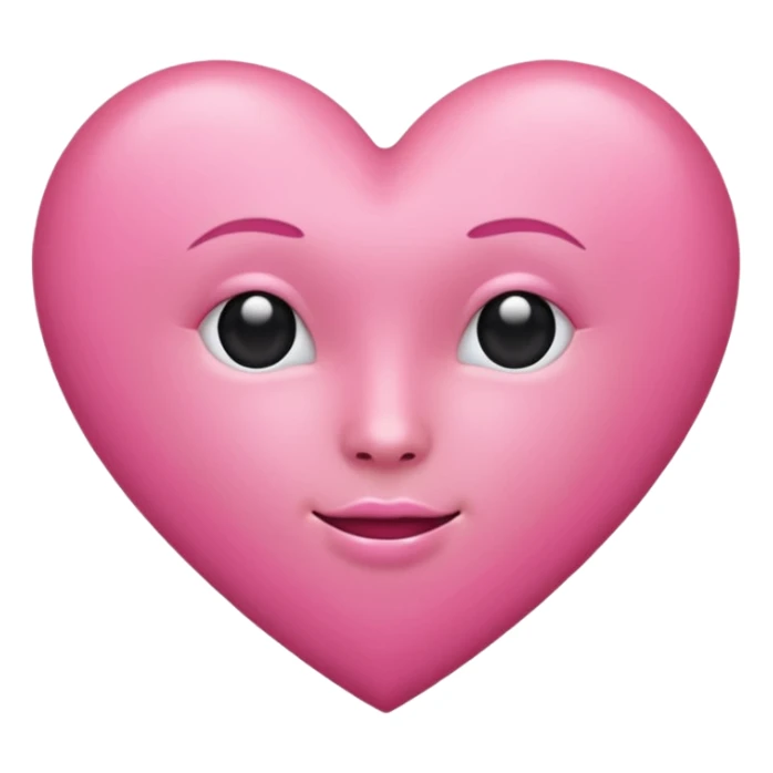 classic heart emoji in all pink colors sticker