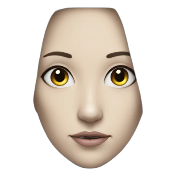 Cyber futuristic robot elf with long ears sticker