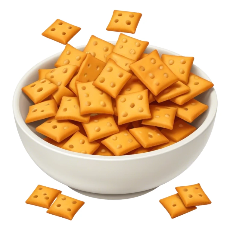 Bowl of Cheez-Its sticker