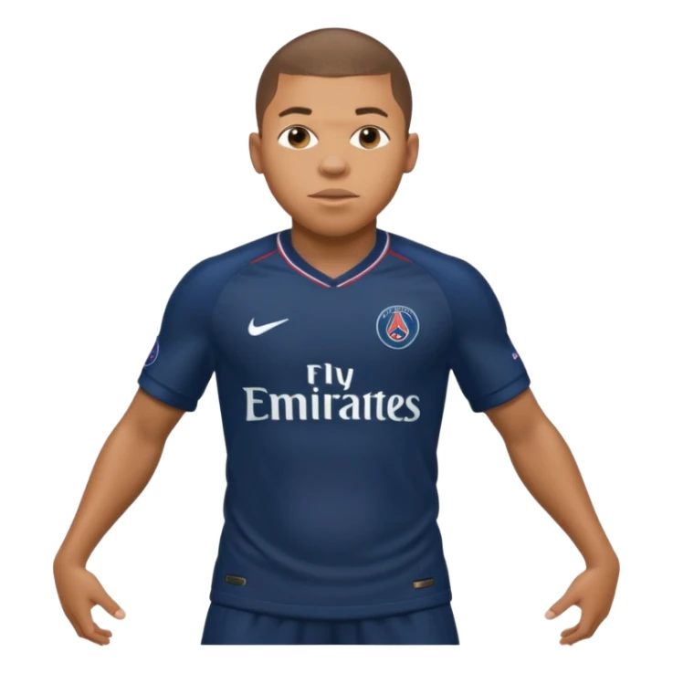 Mbappe's huge belly is bursting at the seams when it comes to PSG's kit sticker