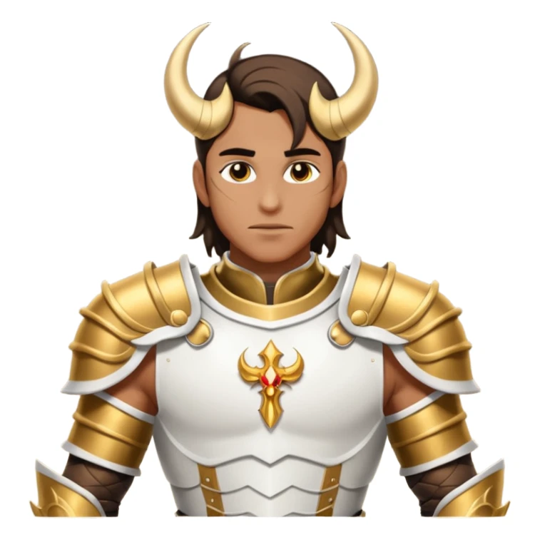 Arcangel san miguel, pisando un demonio sticker