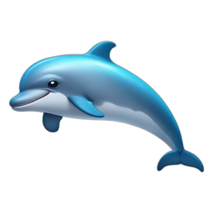 fat dolphin sticker