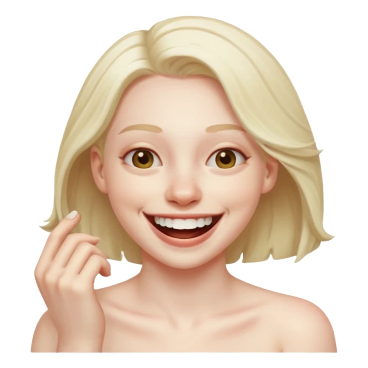 Pulling off my skin laughing but use this emoji 😂 sticker