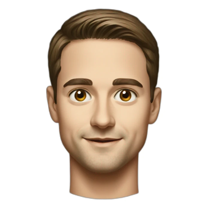 portrait of Evan Spiegel sticker
