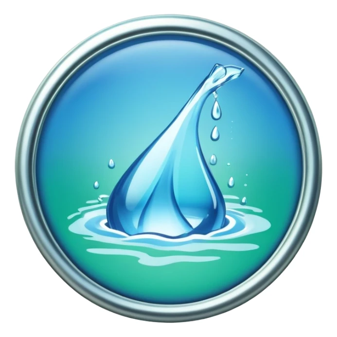 Monopoly water works badge  sticker