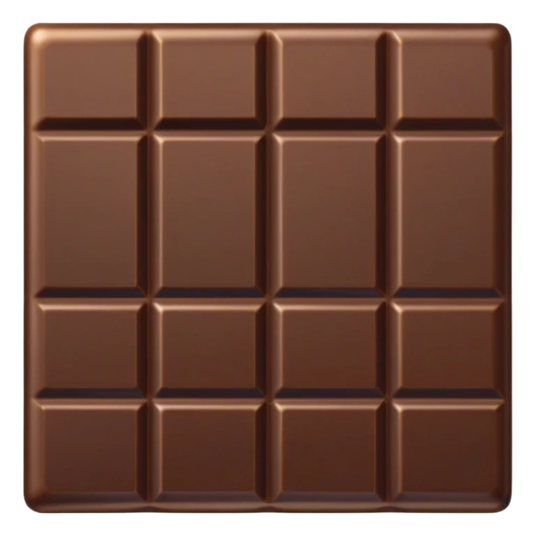 Cinematic silky dark chocolate bar, broken into perfect squares, rich cocoa tones, slightly melting edges, fine texture and decadent shine, warm golden highlights, tempting and rich. sticker