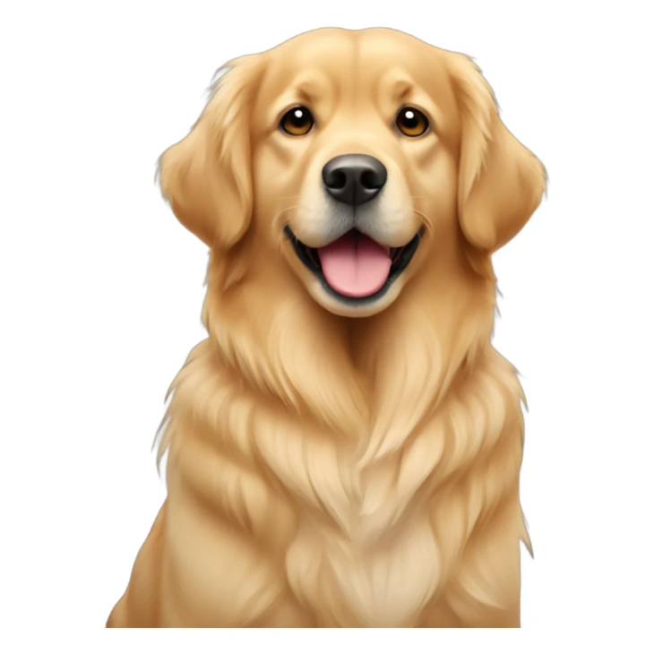 quiero un emoji de un golden retrive  sticker