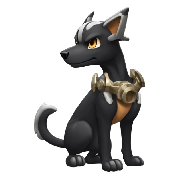  Cool Edgy Houndour-Houndoom-Cubone-Duskull-Fakémon  sticker