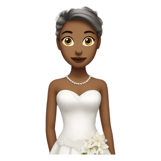 a woman in a wedding dress sticker