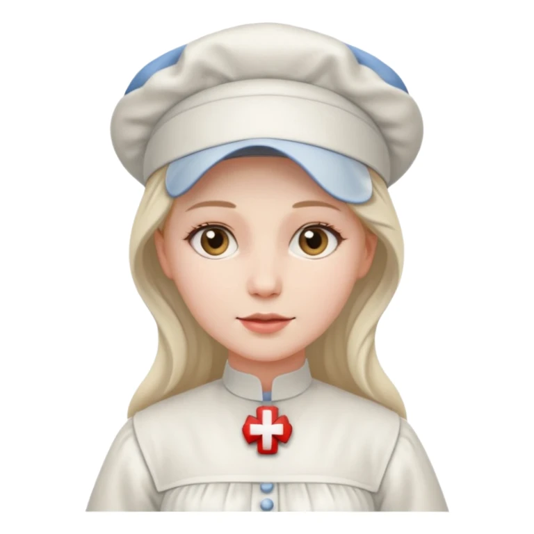 Victorian Nurse in a long dress sticker