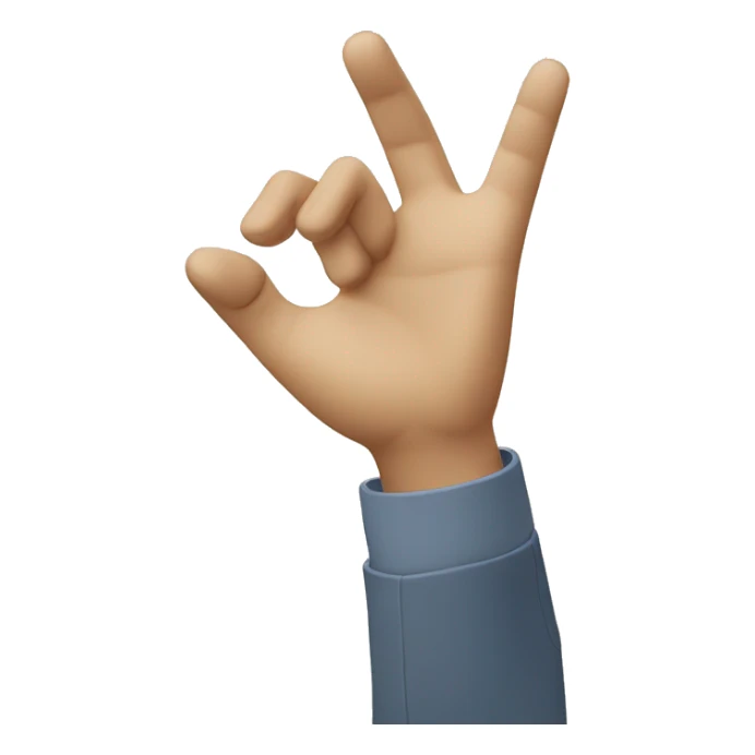 White man raising his arm up to the sky at an angle with his palm open sticker