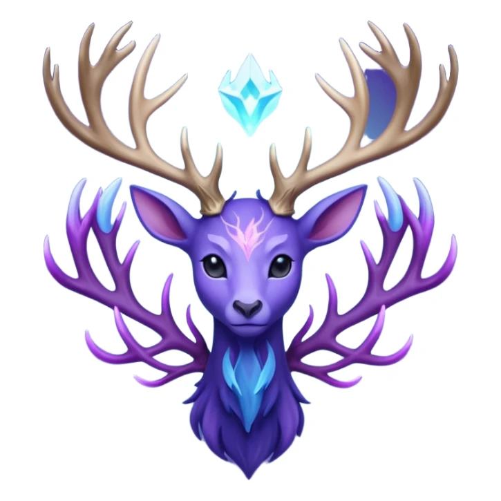 Pokemon legendary cian and purple  xerneas sticker