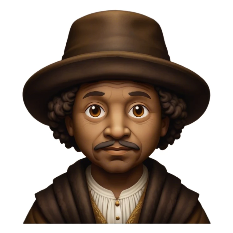 Cinematic Realistic Rembrandt Pop Culture Emoji, depicted with dramatic chiaroscuro reminiscent of the master, rendered with lifelike detail and moody historic lighting. sticker