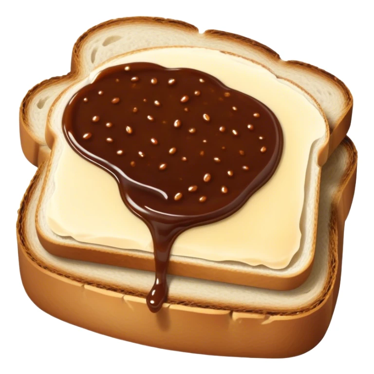 slice of bread with with a squeeze of vegemite sauce on top sticker