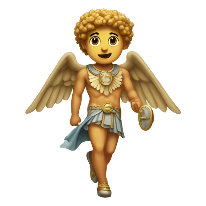 Hermes god with winged shoes sticker