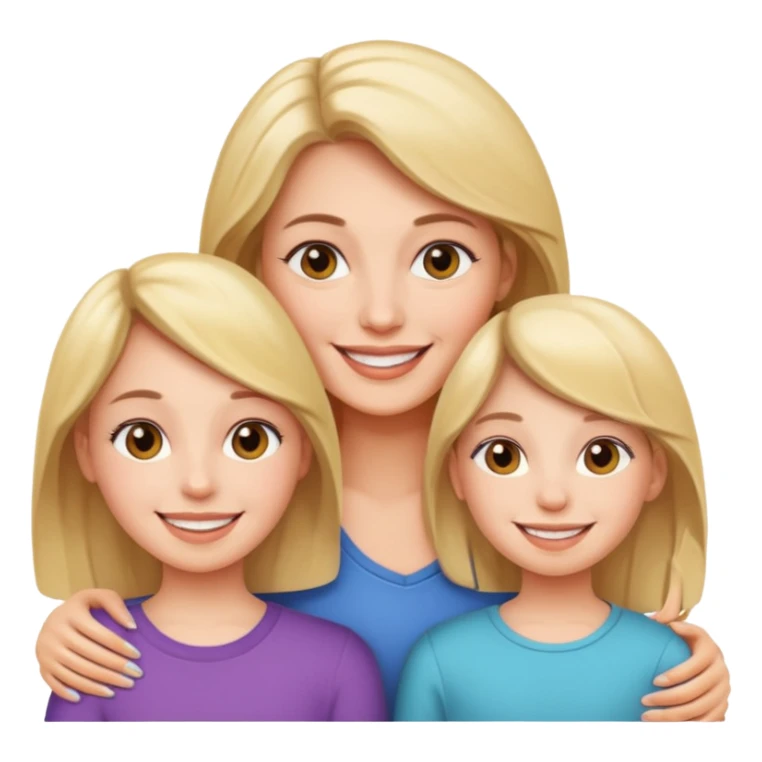 Mom and daughter  sticker