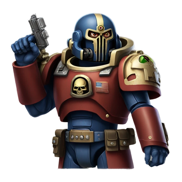 warhammer 40k space marine saying "Brother!:" sticker