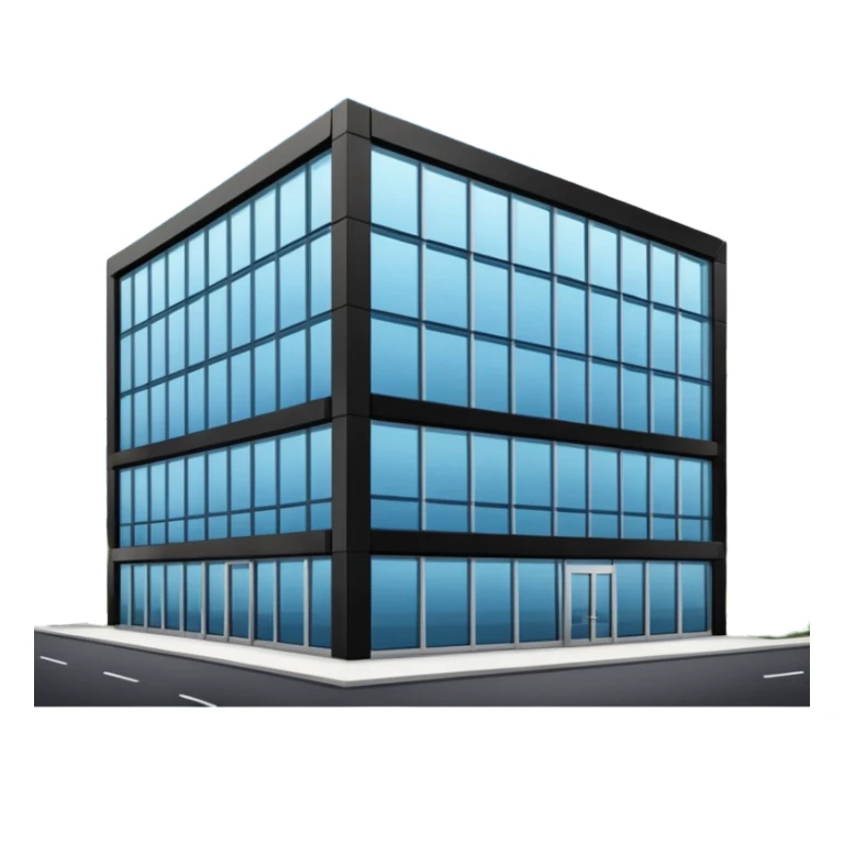 Corporate canteens as buildong outside view sticker