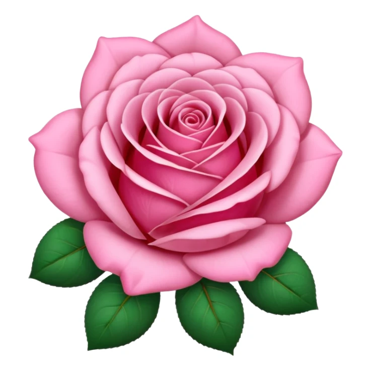 pink rose with heart-shaped petals, gentle and pretty sticker