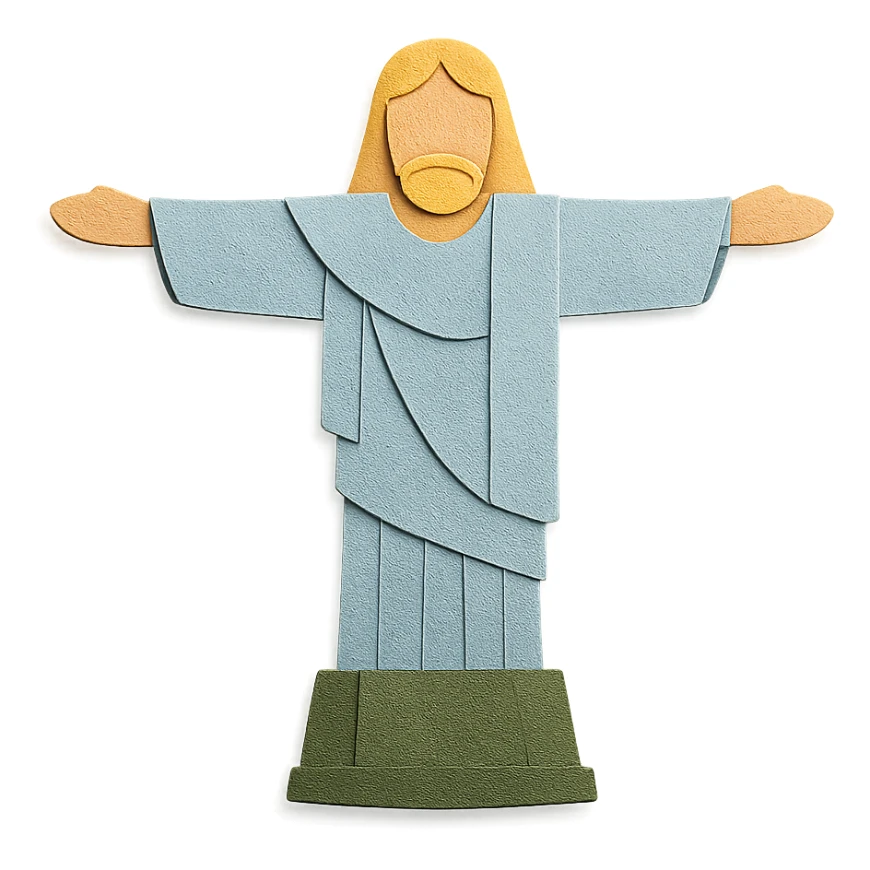 Christ the Redeemer statue in Rio de Janeiro sticker