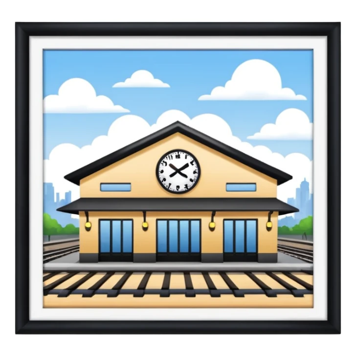 railway station in PNG format sticker