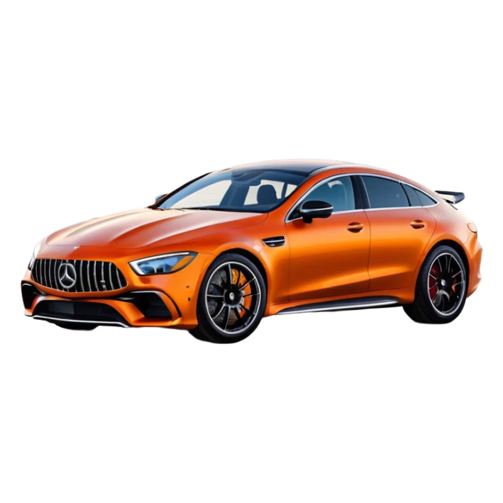 Mercedes amg gt 63 orange colour sticker