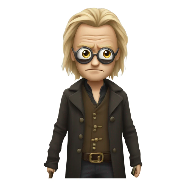 Mad-Eye Moody with a left glass eye sticker
