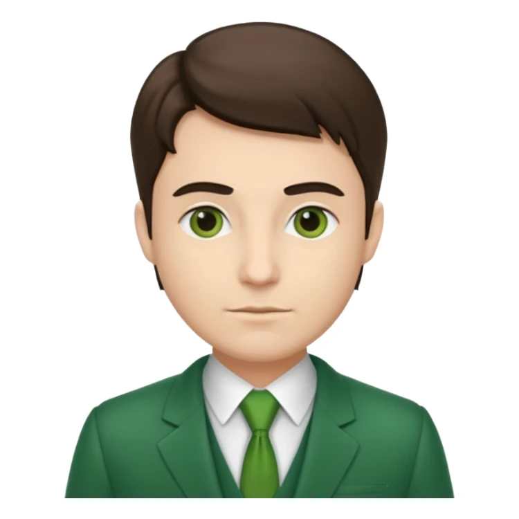 Lawyer with a green suit on sticker