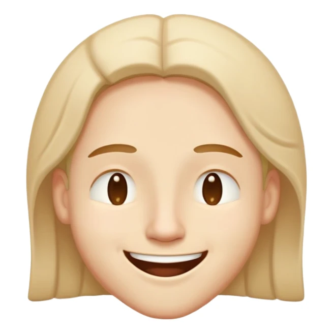 Happy, very relaxed face with half-closed eyes and a goofy grin sticker