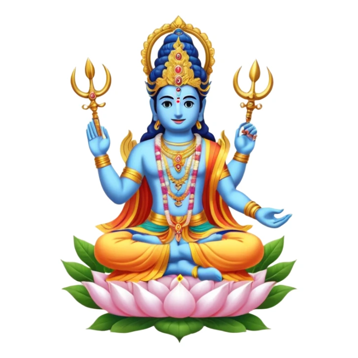 combined form of Bhagwan Vishnu 10 avatars. sticker