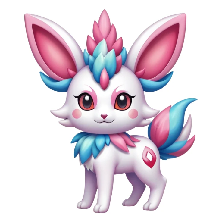 Shiny Exotic Sylveon-Delcatty-Shaymin-Hybrid-Creature sticker