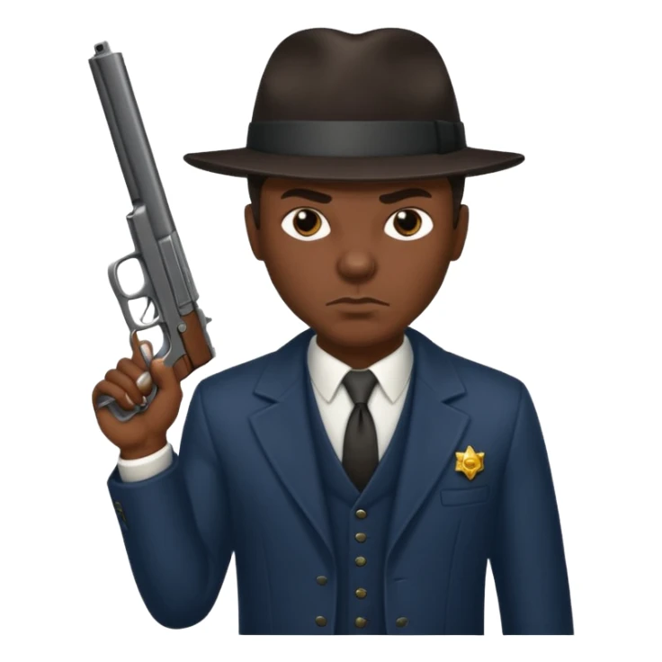 African American gangster taliban terrorist with a gun sticker