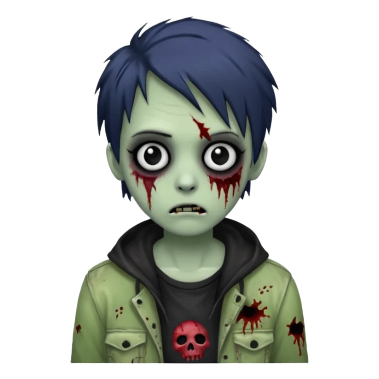 emo zombie sticker