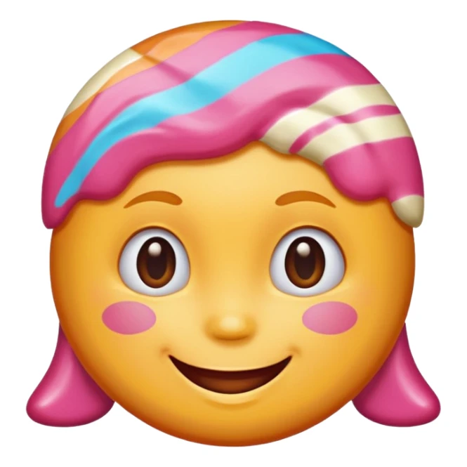 single charactarized personified candy sweet treat sticker