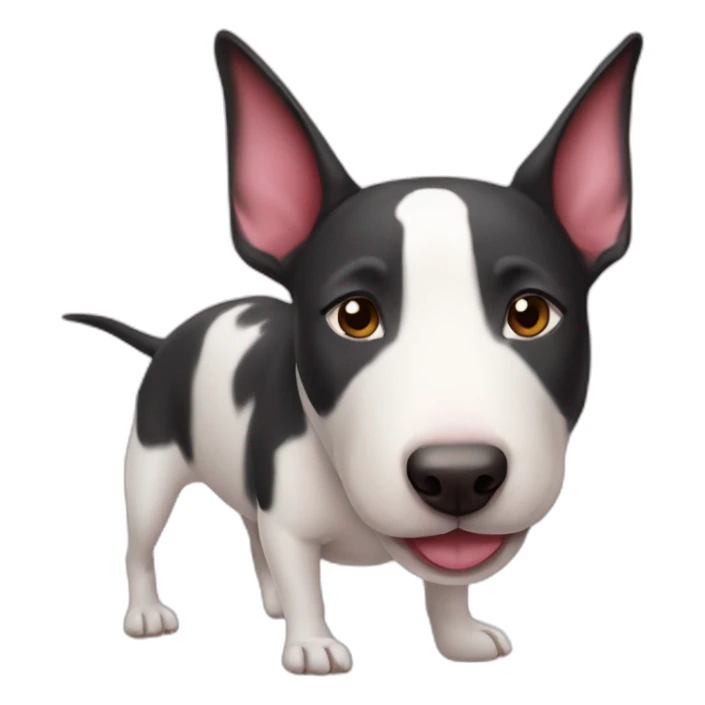 Bull terrier in love sticker