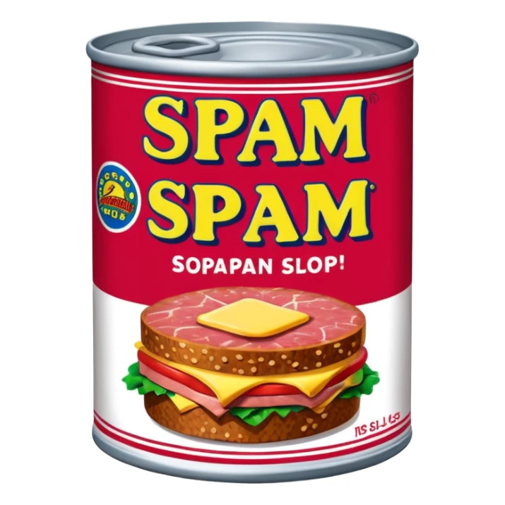 pop art SPAM meat slop advertisement warhol landscape  sticker