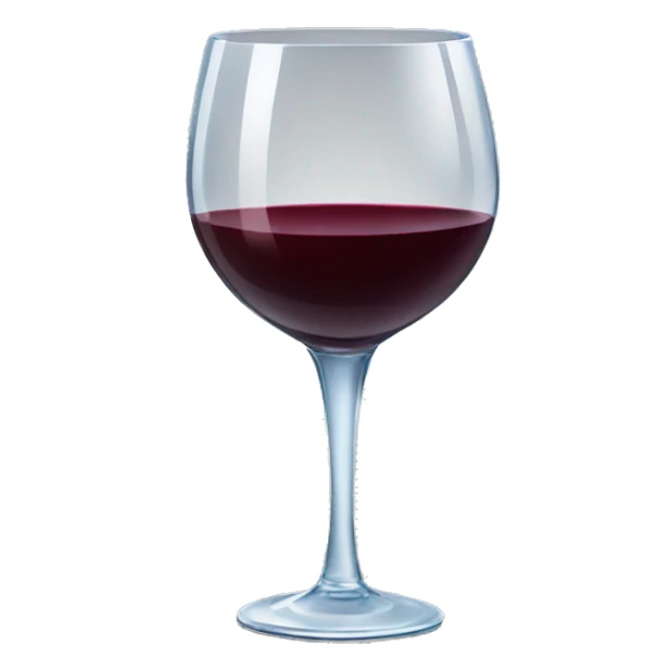 Red wine in a crystal glass. sticker