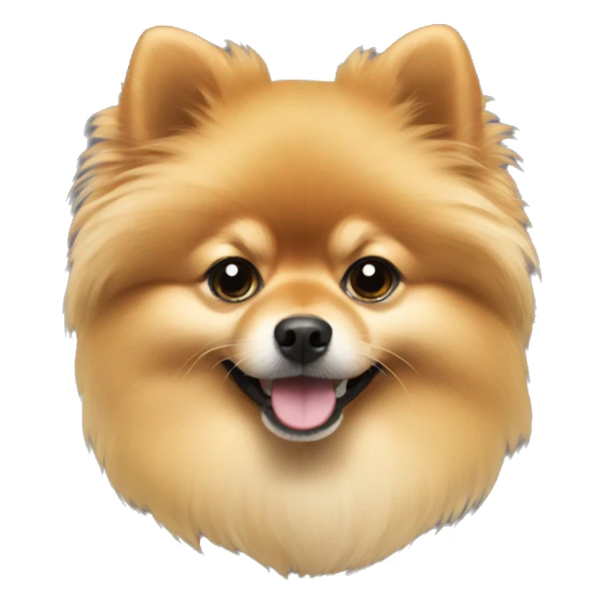 Gold pomeranian sticker