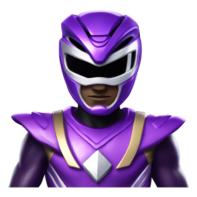 Make a purple Power Ranger from power rangers jungle fury sticker