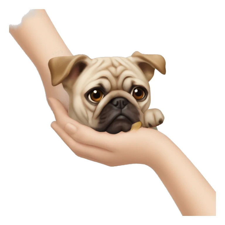 bacio con mano a pugno davanti alle labbra sticker