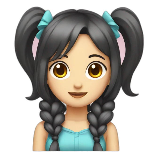 twin tail Gal sticker