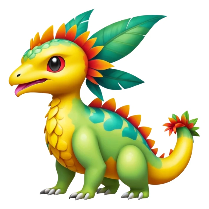 Exotic Tropical Pokémon-Fakémon-hybrid-creature (full body) sticker