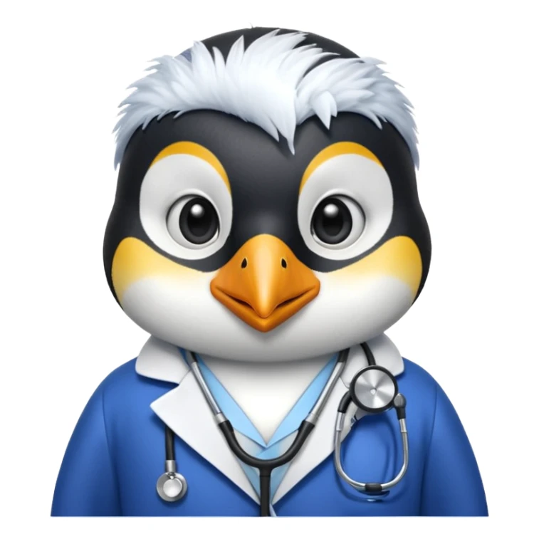 

Penguin doctor with stethoscope and blue coat.

 sticker
