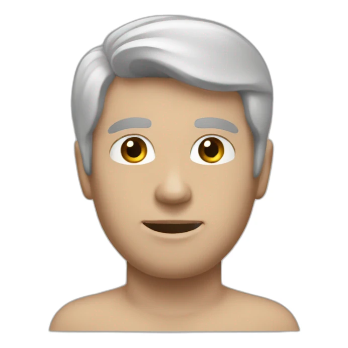 white 6 pack man single emoji sticker