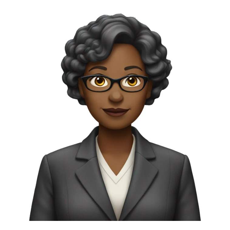 A  middle-aged  black  woman  dressed  in  a  suit. sticker