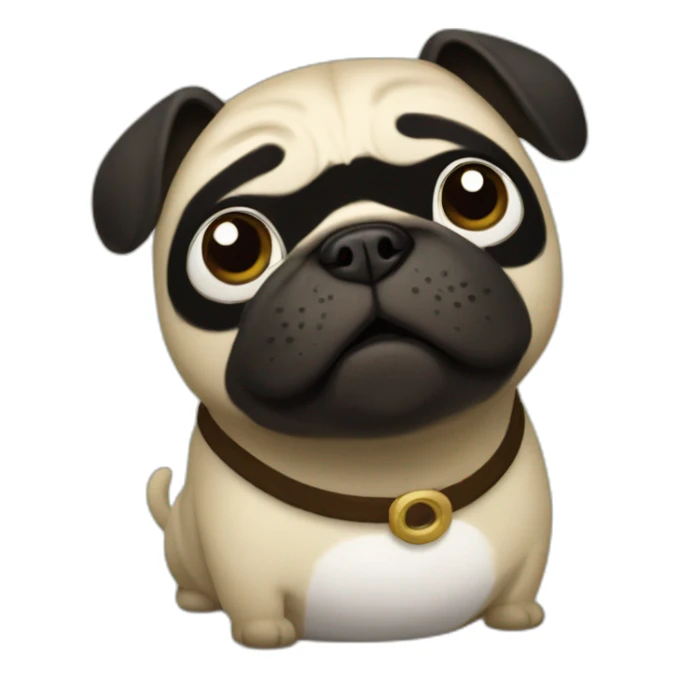 Kung fu panda Po but is a pug  sticker