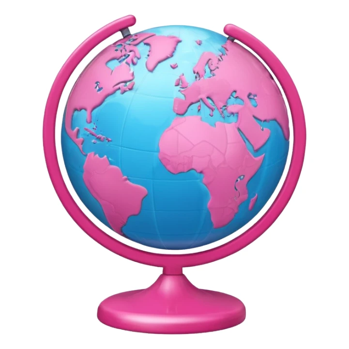 mix light pink dark pink and white girly globe with WWW in big letters under it.
It looks like an internet bar icon. sticker