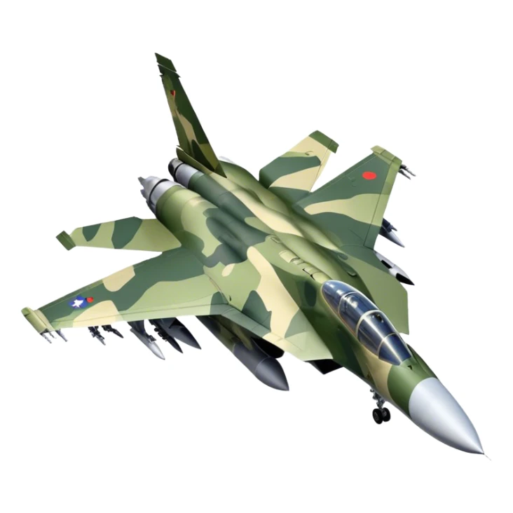 SU-35 Jet - Sukhoi (Model Year: 2020) (Iconic colour: Camouflage green) sticker